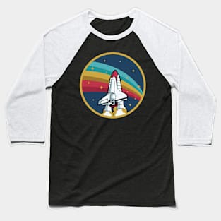 Space Shuttle Rocket Spaceship Astronaut Baseball T-Shirt